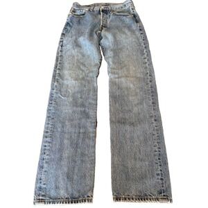 Vintage 90s Levis Jeans 501 Men's Size 31x32 Button Fly Straight Leg Red Tab